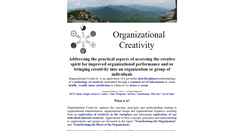 Desktop Screenshot of organizationalcreativity.info